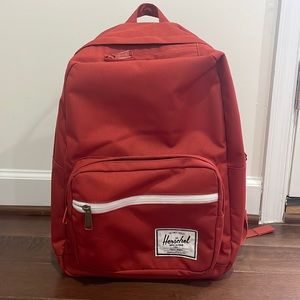 Herschel Pop Quiz Backpack in tomato red